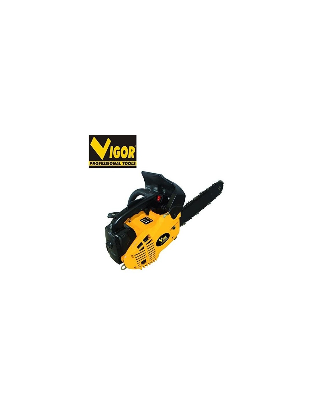 Motosega Vigor Vms-23 Motore 2t 25,4 Cc 800 Watt Barra 250 Mm Antivibrante