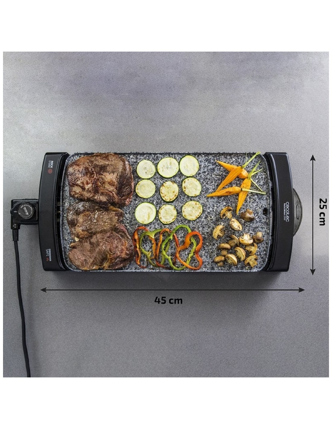 Piastra elettrica 88x22,5cm 1800W Royalty Line Teppanyaki Grill Plate  TP-87.401