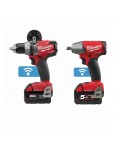 Kit di utensili a batteria Milwaukee M18 ONEPP2D-503X con avvitatore e trapano - 2