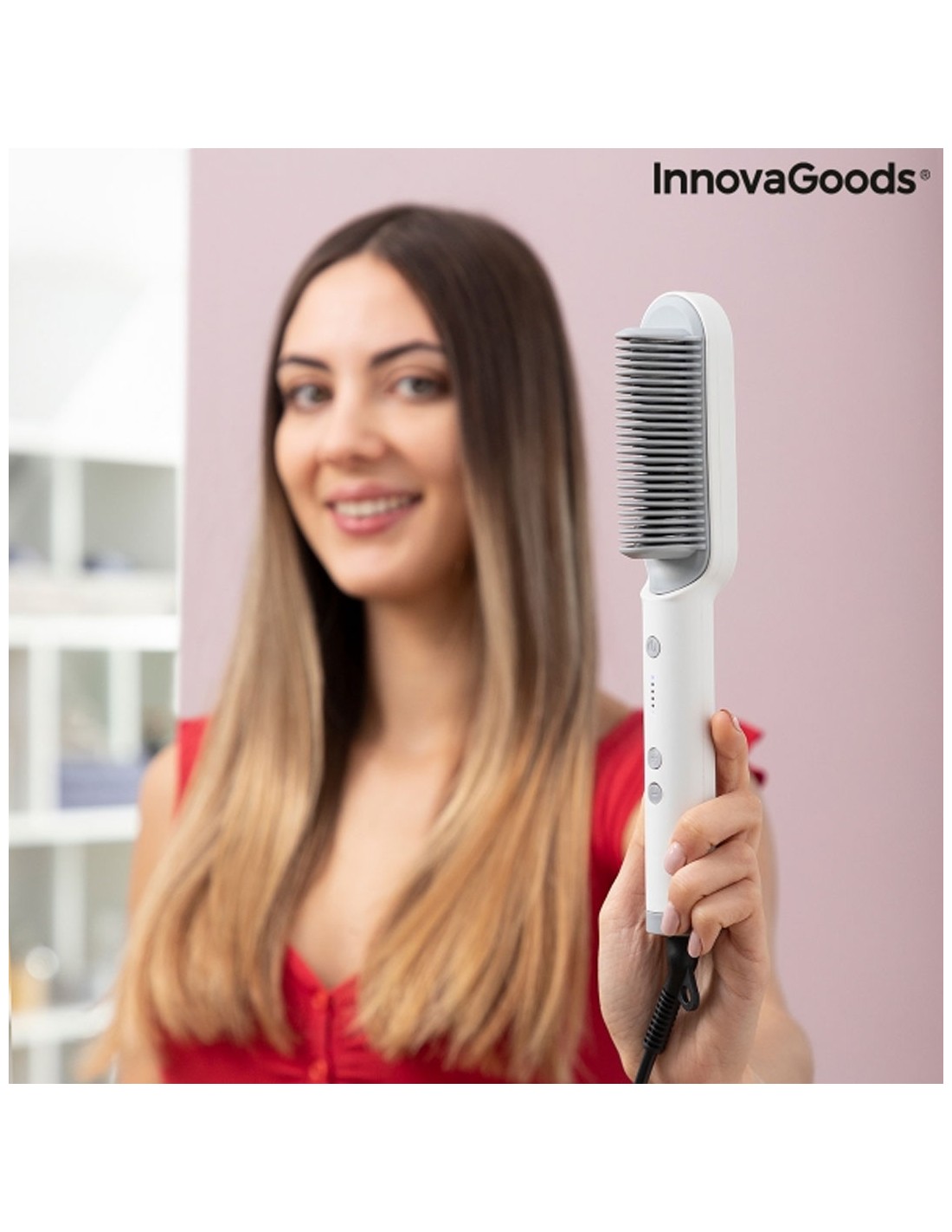 Piastra per Capelli in Ceramica per Onde Wavio InnovaGoods 55 W